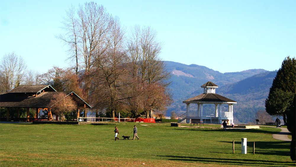 Picnic spots with shelters